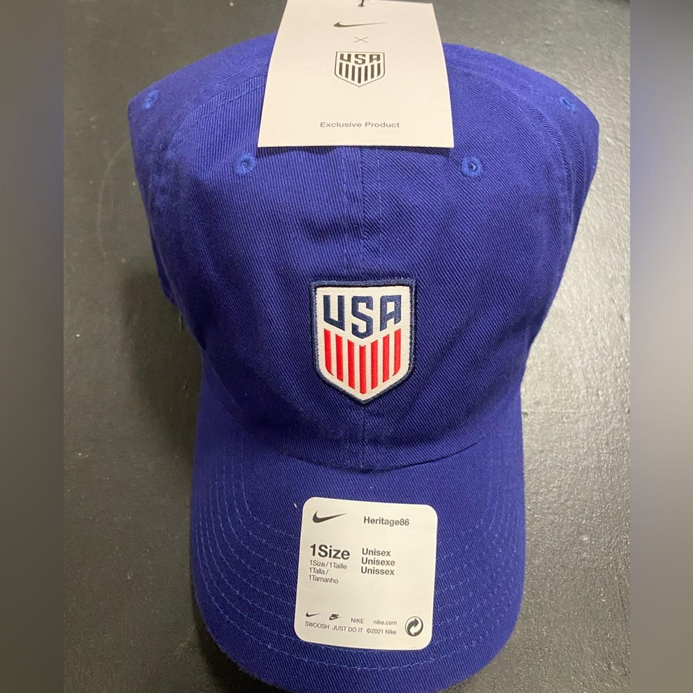 NIKE TEAM USA Olympic Heritage86 Adjustable Hat/Cap DH2398 421 Blue Gold Metal